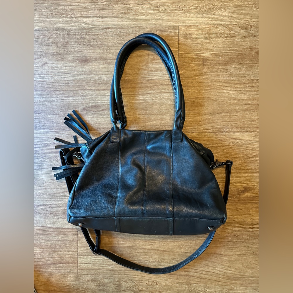 Day & Mood (Anthropologie) Genuine Leather shoulder bag with woven details - Picture 2 of 7